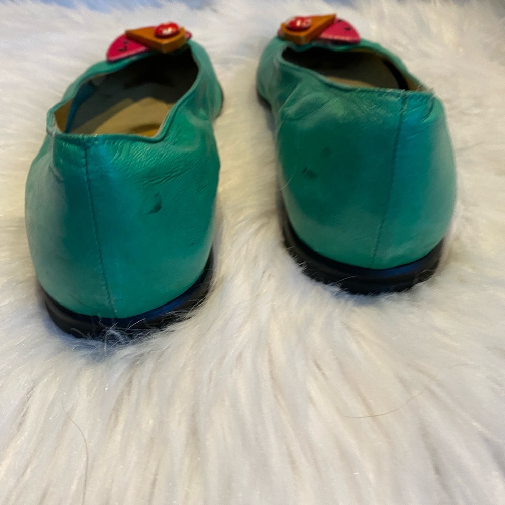 TWO CITY KIDS green watermelon flat shoes 8.5 M - Picture 8 of 12